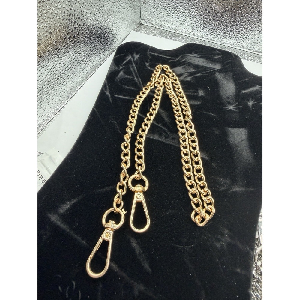 Purse Chain Strap Gold Handle Shoulder Handbag Metal Replacement 28 Inches